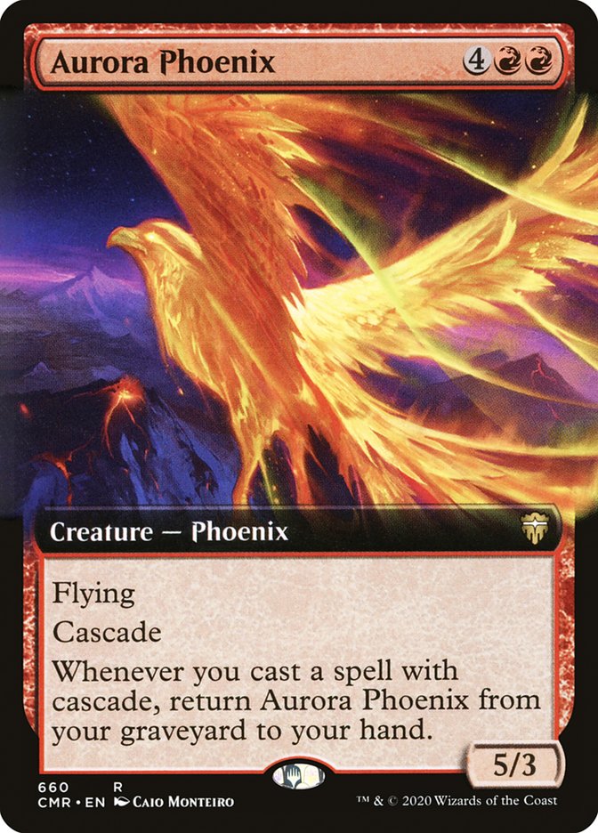 Aurora Phoenix (Extended Art) [Commander Legends] Foil
