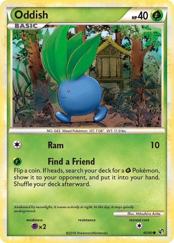Oddish (60/90) [HeartGold & SoulSilver: Undaunted] Reverse Holofoil