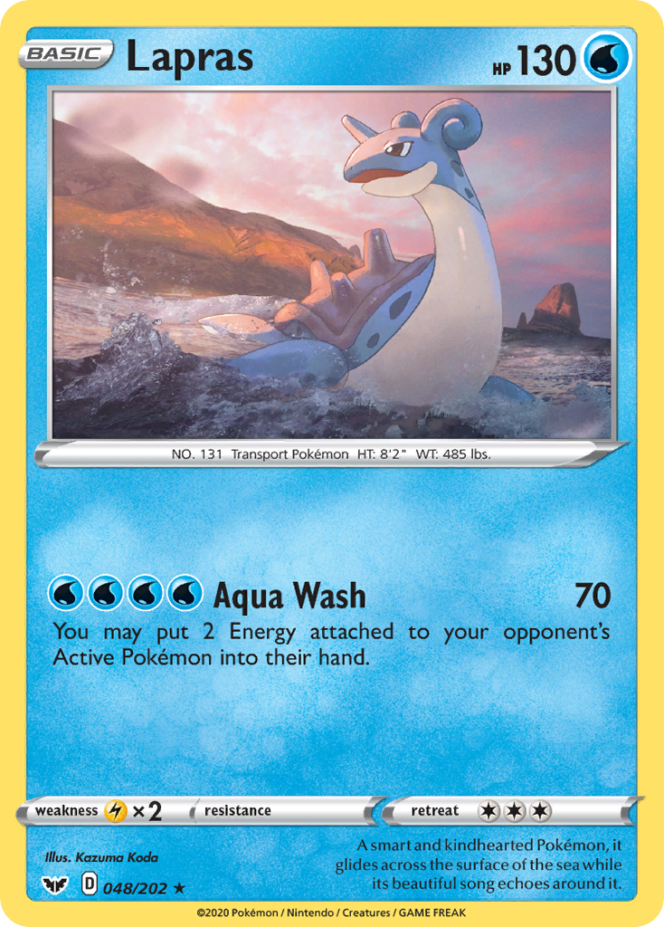 Lapras (048/202) [Sword & Shield: Base Set] Reverse Holofoil