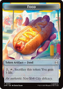 Food // Robot Double-Sided Token [Marvel's Spider-Man Tokens] Foil