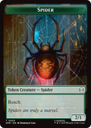 Spider // Food Double-Sided Token [Marvel's Spider-Man Tokens] Foil
