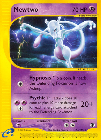 Mewtwo (56/165) [Expedition: Base Set] Reverse Holofoil