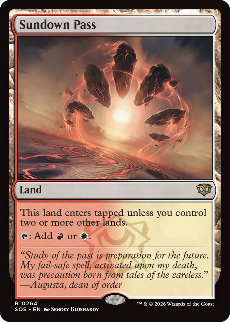 Sundown Pass [Secrets of Strixhaven] Foil