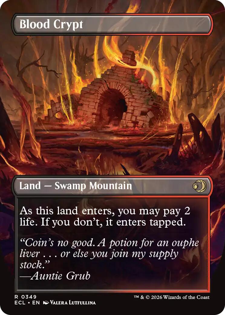 Blood Crypt (Borderless) [Lorwyn Eclipsed] Foil