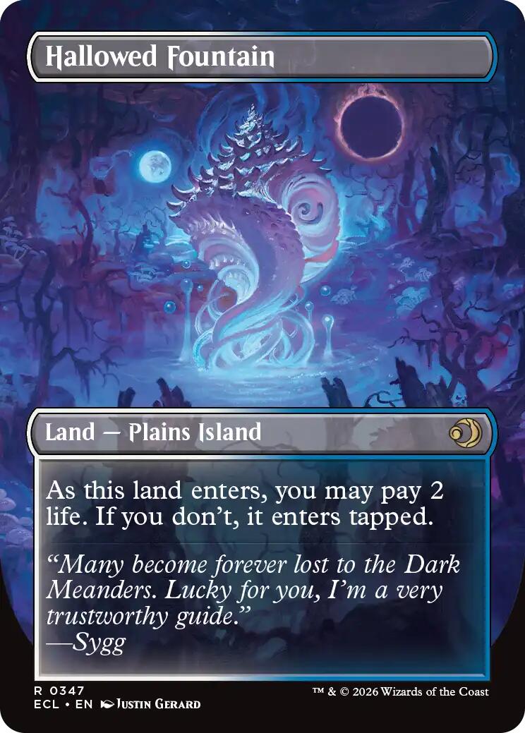 Hallowed Fountain (Borderless) [Lorwyn Eclipsed] Foil