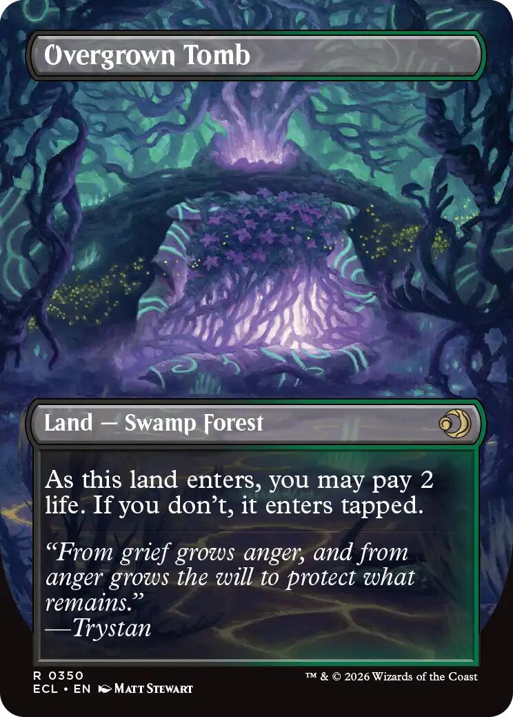 Overgrown Tomb (Borderless) [Lorwyn Eclipsed] Foil