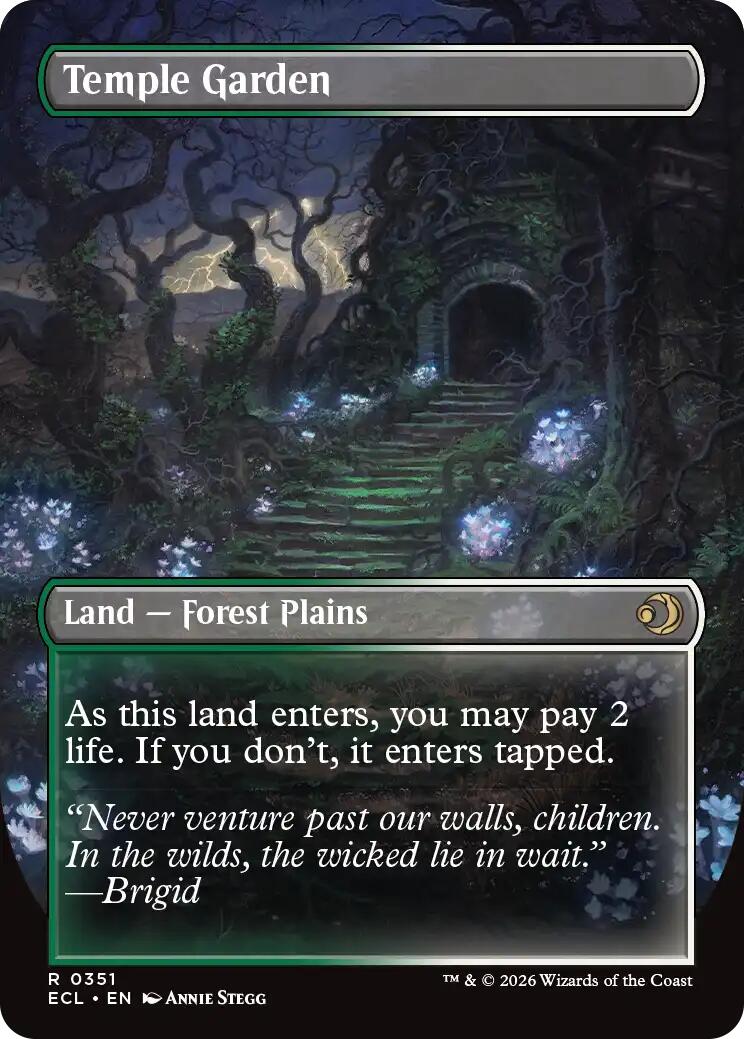 Temple Garden (Borderless) [Lorwyn Eclipsed] Foil
