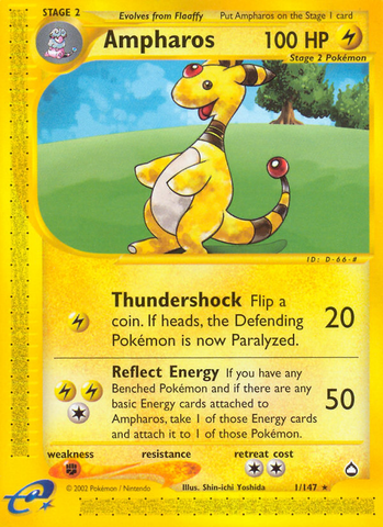 Ampharos (1/147) [Aquapolis] Reverse Holofoil