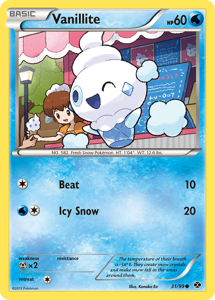 Vanillite (31/99) [Black & White: Next Destinies] Reverse Holofoil