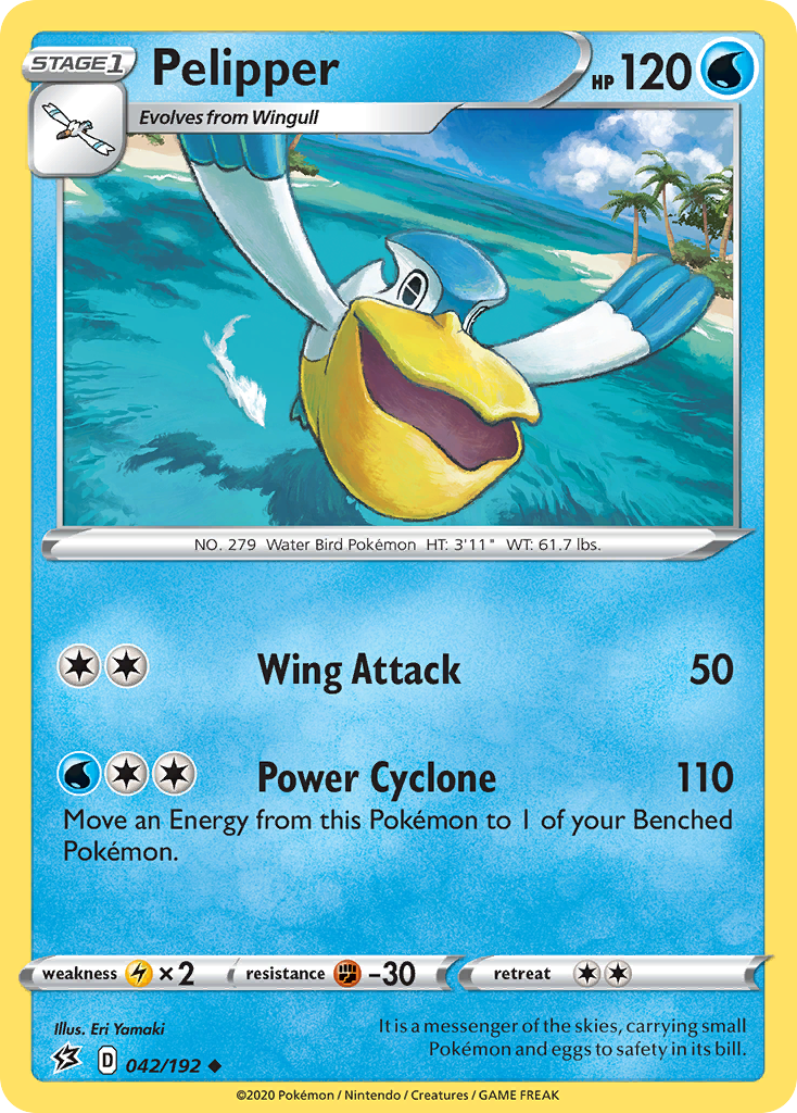 Pelipper (042/192) [Sword & Shield: Rebel Clash] Reverse Holofoil