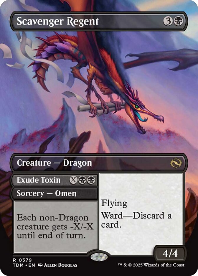 Scavenger Regent (Borderless) [Tarkir: Dragonstorm] Foil