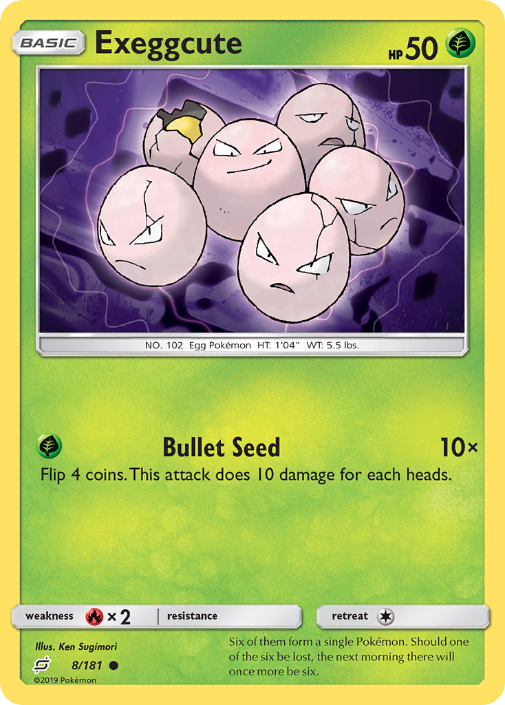 Exeggcute (8/181) [Sun & Moon: Team Up] Reverse Holofoil