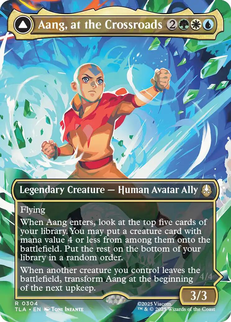 Aang, at the Crossroads (Borderless) [Avatar: The Last Airbender] Foil