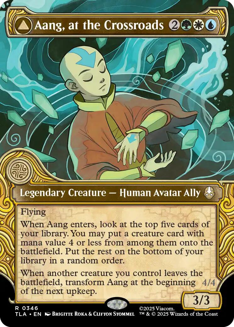 Aang, at the Crossroads (Showcase) [Avatar: The Last Airbender] Foil
