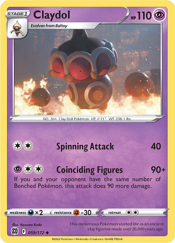 Claydol (059/172) [Sword & Shield: Brilliant Stars] Reverse Holofoil