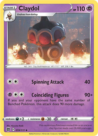 Claydol (059/172) [Sword & Shield: Brilliant Stars] Reverse Holofoil