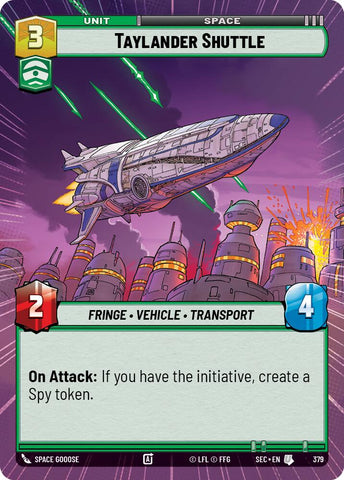 Taylander Shuttle (379) (Hyperspace) (379) [Secrets of Power]