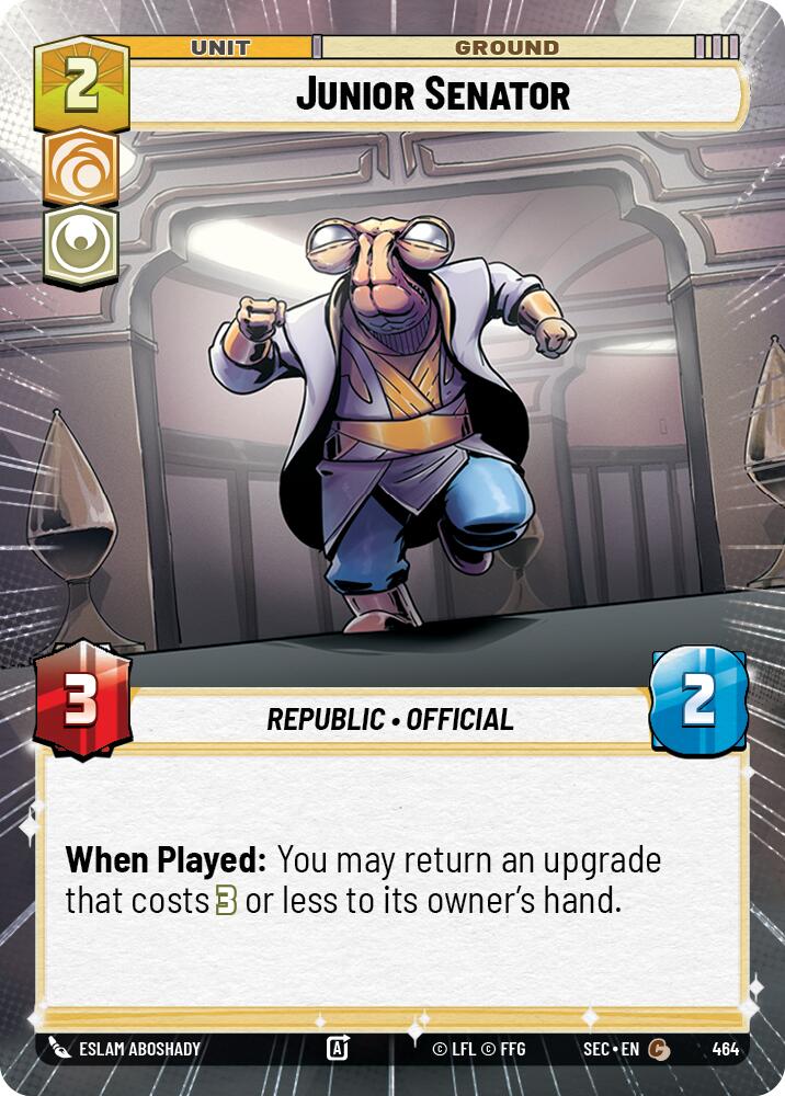 Junior Senator (464) (Hyperspace) (464) [Secrets of Power]