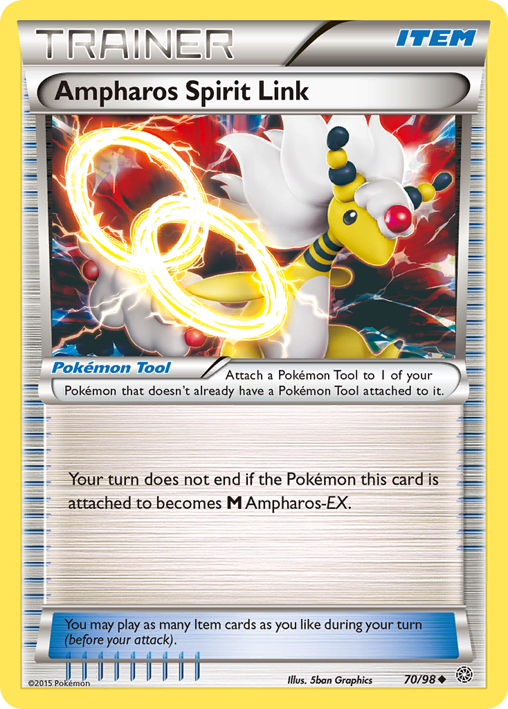 Ampharos Spirit Link (70/98) [XY: Ancient Origins] Reverse Holofoil
