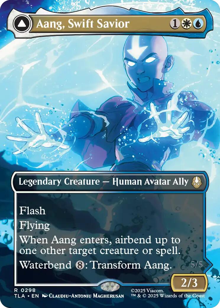 Aang, Swift Savior (298) (Borderless) [Avatar: The Last Airbender] Foil
