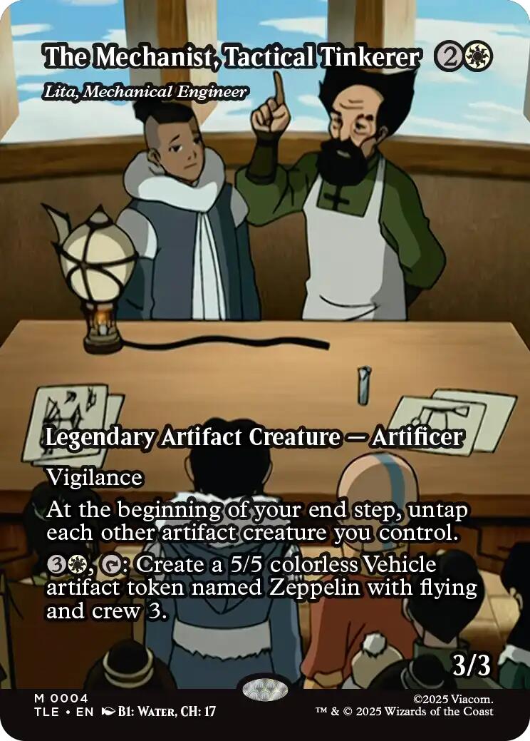 The Mechanist, Tactical Tinkerer - Lita, Mechanical Engineer (Borderless) [Avatar: The Last Airbender: Eternal-Legal] Foil