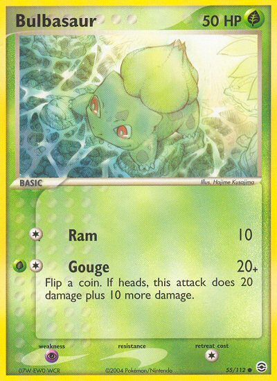 Bulbasaur (55/112) [EX: FireRed & LeafGreen] Reverse Holofoil
