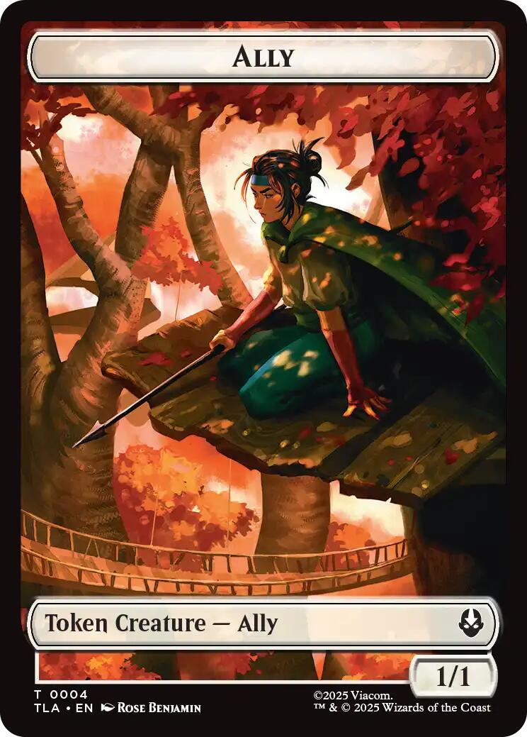 Ally (0004) // Clue (0015) Double-Sided Token [Avatar: The Last Airbender Tokens] Foil