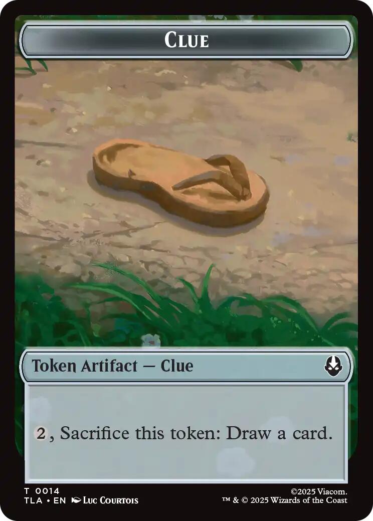 Ally (0005) // Clue (0014) Double-Sided Token [Avatar: The Last Airbender Tokens] Foil