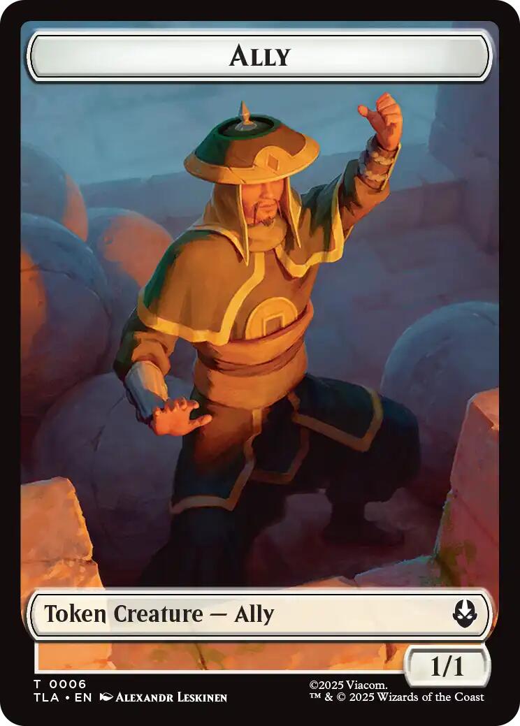 Ally (0006) // Clue (0017) Double-Sided Token [Avatar: The Last Airbender Tokens] Foil