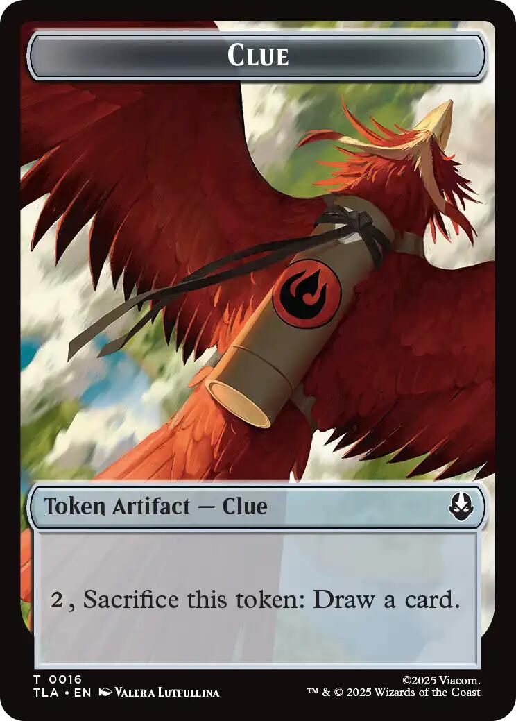 Ally (0008) // Clue (0016) Double-Sided Token [Avatar: The Last Airbender Tokens] Foil