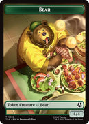 Bear // Food (0020) Double-Sided Token [Avatar: The Last Airbender Tokens] Foil