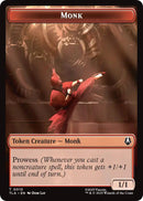 Monk // Food (0021) Double-Sided Token [Avatar: The Last Airbender Tokens] Foil