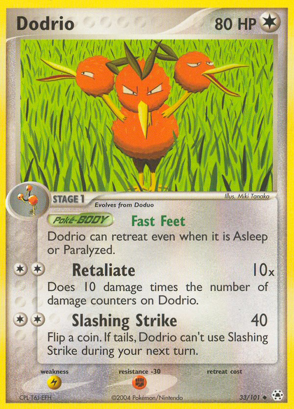 Dodrio (33/101) [EX: Hidden Legends] Reverse Holofoil