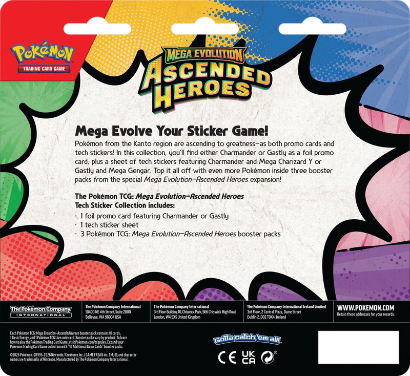 Mega Evolution: Ascended Heroes - Tech Sticker Collection (Charmander)(Pre-Order)