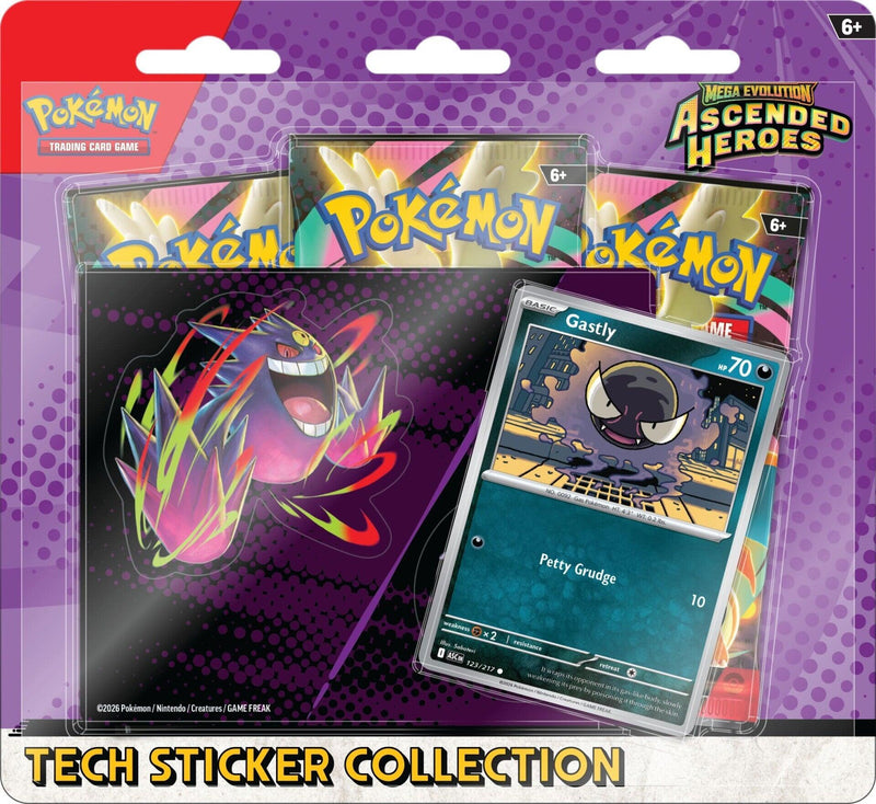 Mega Evolution: Ascended Heroes - Tech Sticker Collection (Gastly)(Pre-Order)