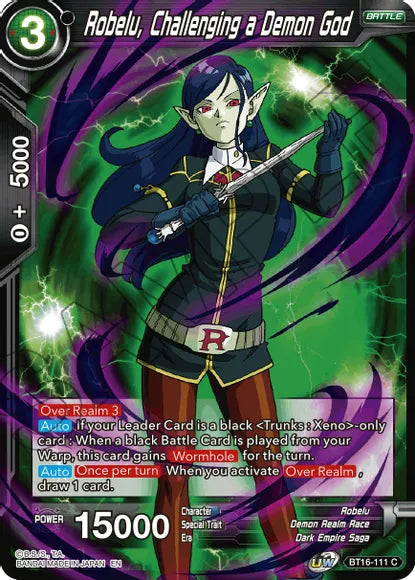 Robelu, Challenging a Demon God (BT16-111) [Realm of the Gods] Parallel Foil