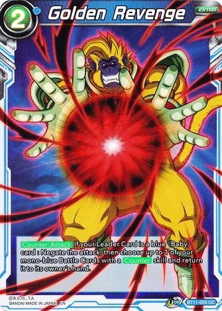 Golden Revenge (BT11-059) [Vermilion Bloodline 2nd Edition] Parallel Foil