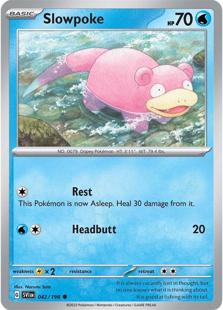 Slowpoke (042/198) [Scarlet & Violet: Base Set] Reverse Holofoil