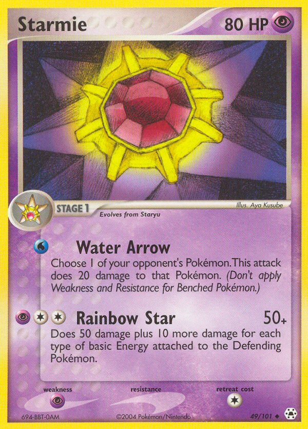 Starmie (49/101) [EX: Hidden Legends] Reverse Holofoil