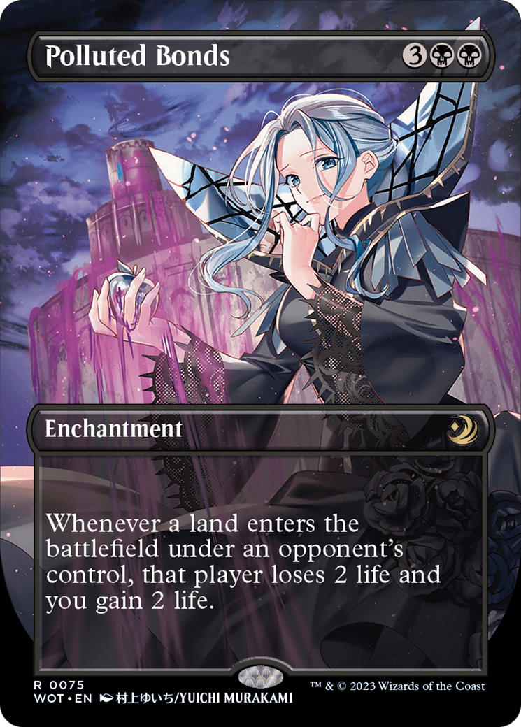 Polluted Bonds (Anime Borderless) [Wilds of Eldraine: Enchanting Tales] Foil