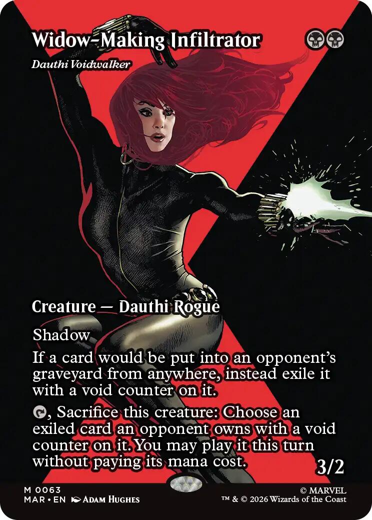 Widow-Making Infiltrator - Dauthi Voidwalker (Borderless) [Marvel Universe: Eternal-Legal] Foil