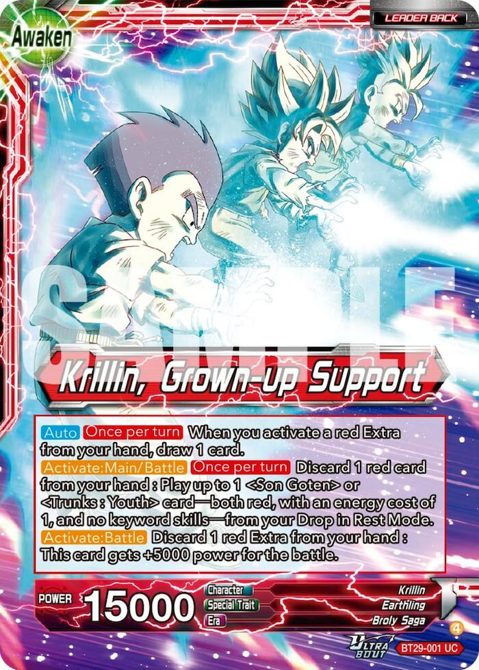 Krillin // Krillin, Grown-up Support (BT29-001) [Fearsome Rivals] Parallel Foil