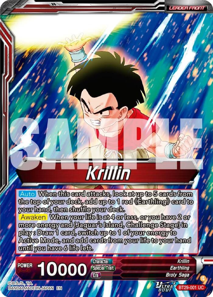 Krillin // Krillin, Grown-up Support (BT29-001) [Fearsome Rivals] Parallel Foil
