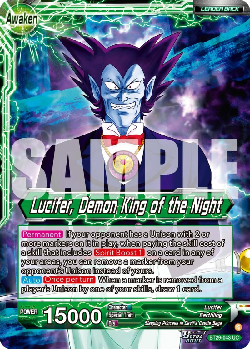 Lucifer // Lucifer, Demon King of the Night (BT29-043) [Fearsome Rivals] Parallel Foil