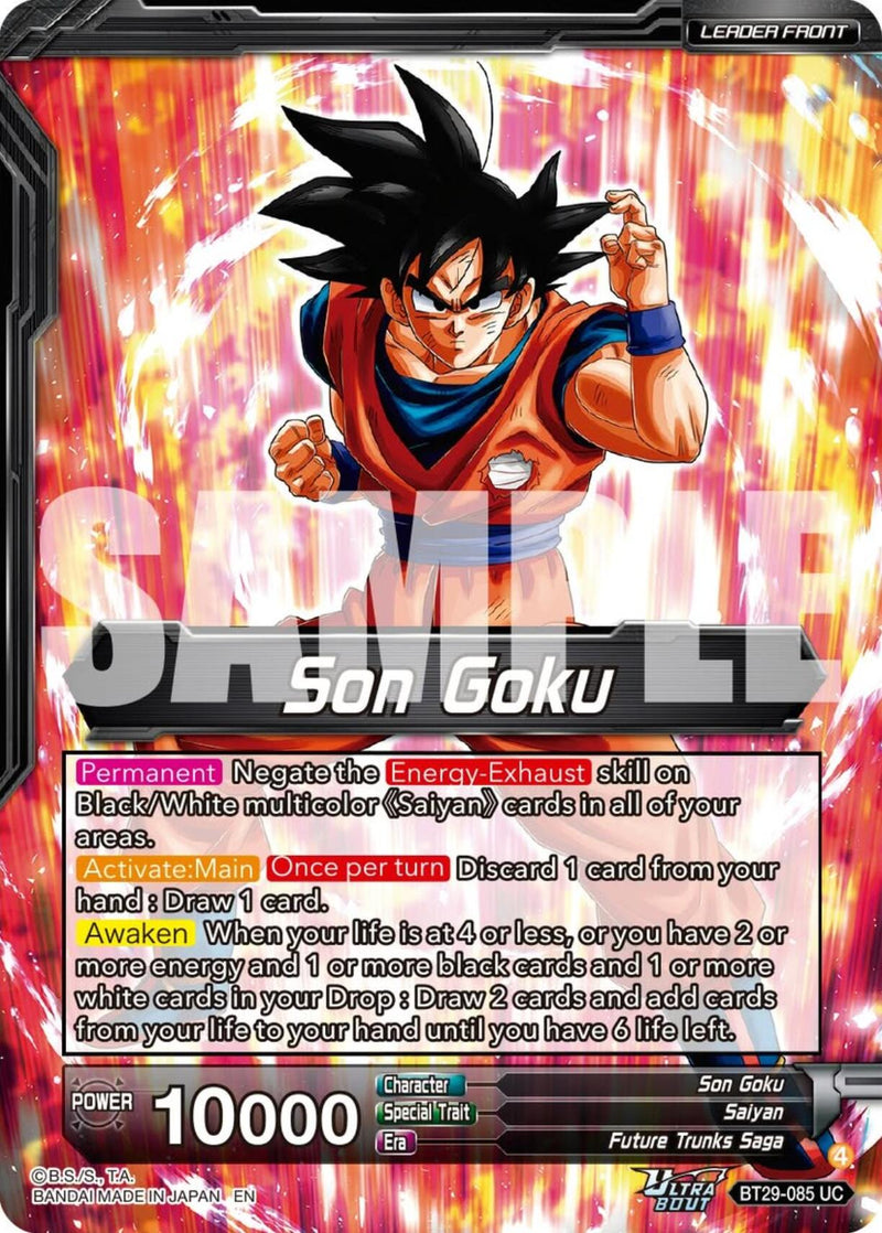 Son Goku // SSB Kaio-Ken Son Goku, Striking a God (BT29-085) [Fearsome Rivals] Parallel Foil