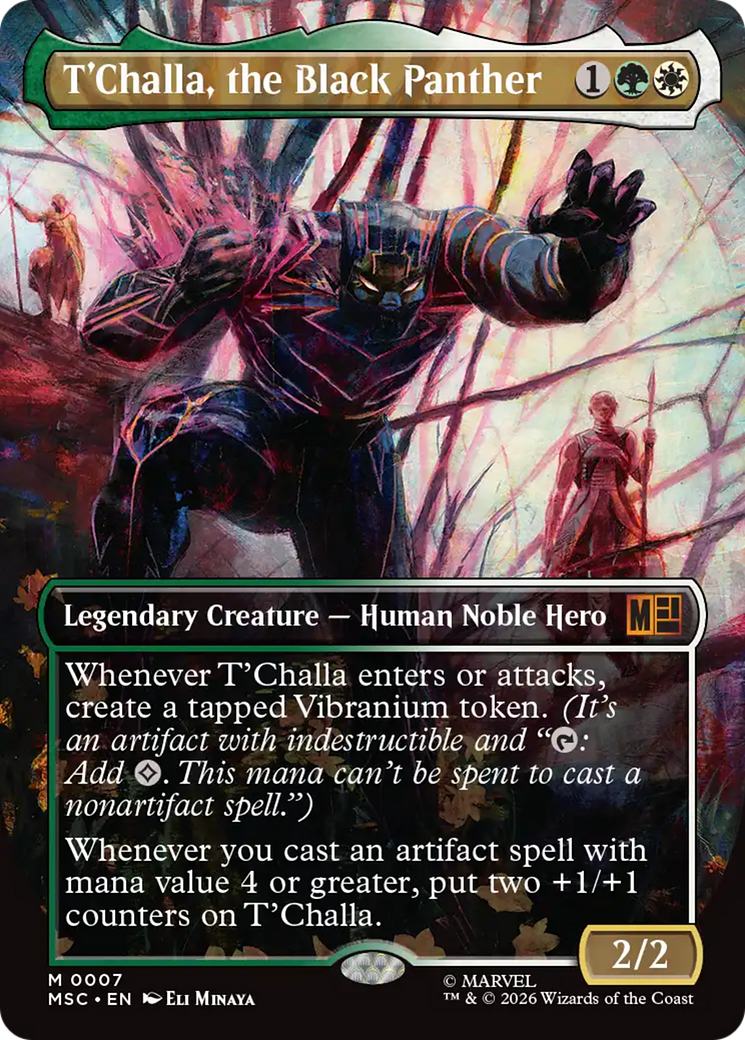 T'Challa, the Black Panther (Borderless) [Marvel Super Heroes Commander] Foil