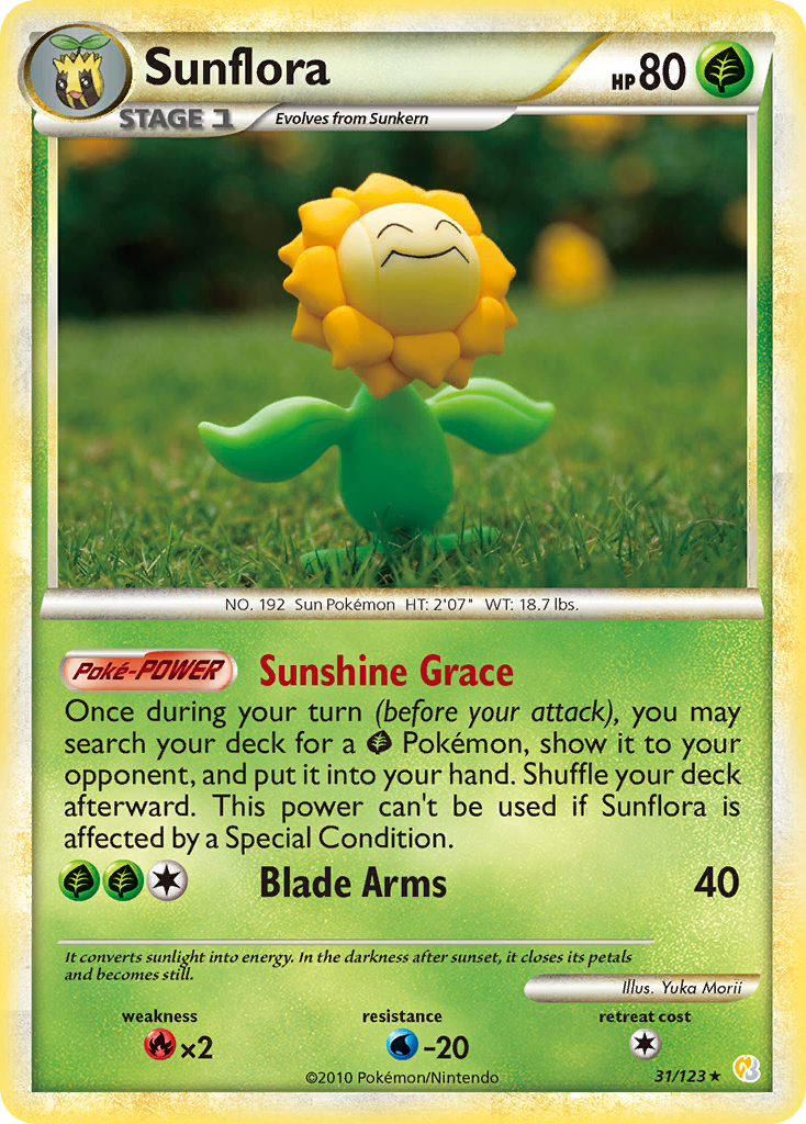 Sunflora (31/123) [HeartGold & SoulSilver: Base Set] Reverse Holofoil
