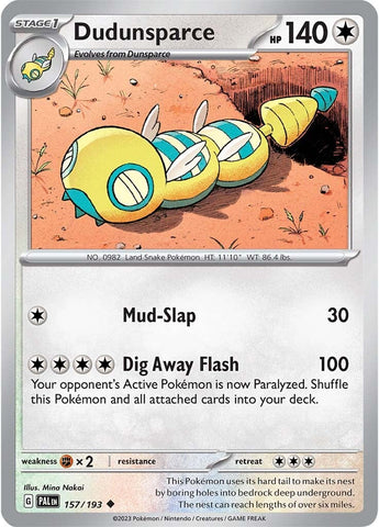 Dudunsparce (157/193) [Scarlet & Violet: Paldea Evolved] Reverse Holofoil