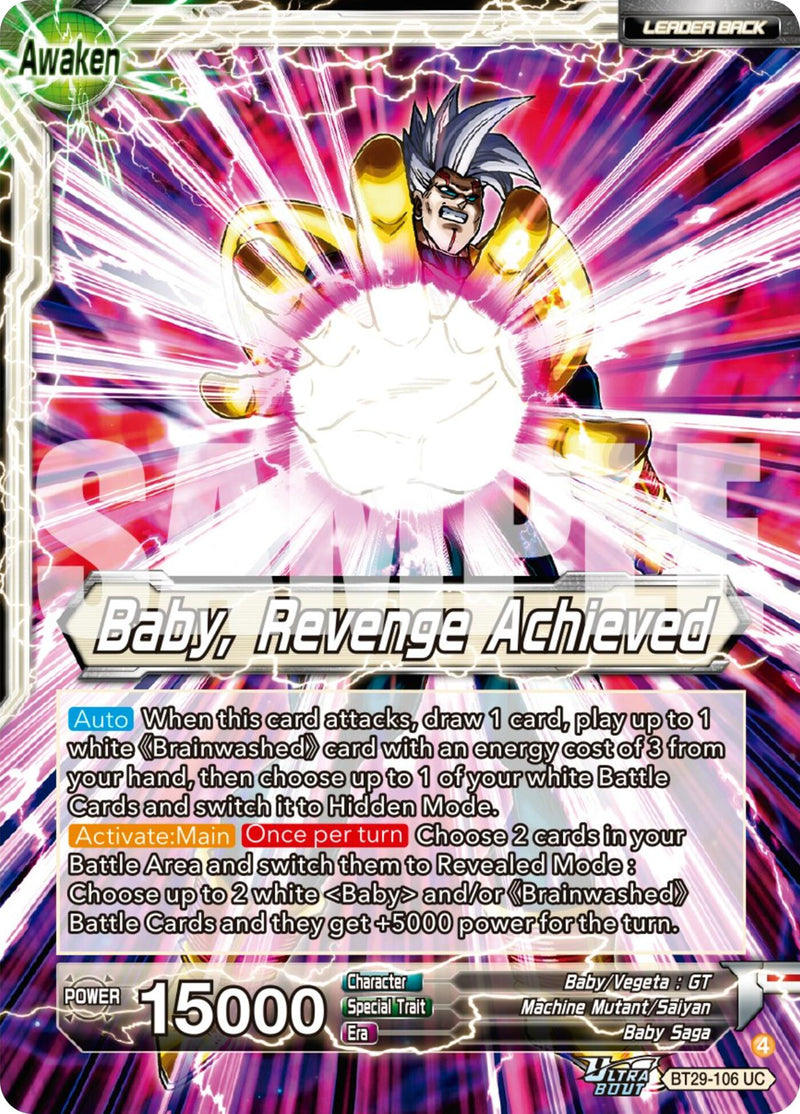 Baby // Baby, Revenge Achieved (BT29-106) [Fearsome Rivals] Parallel Foil