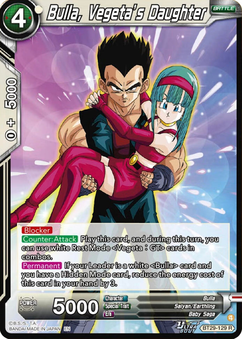 Bulla, Vegeta's Daughter (BT29-129) [Fearsome Rivals] Parallel Foil